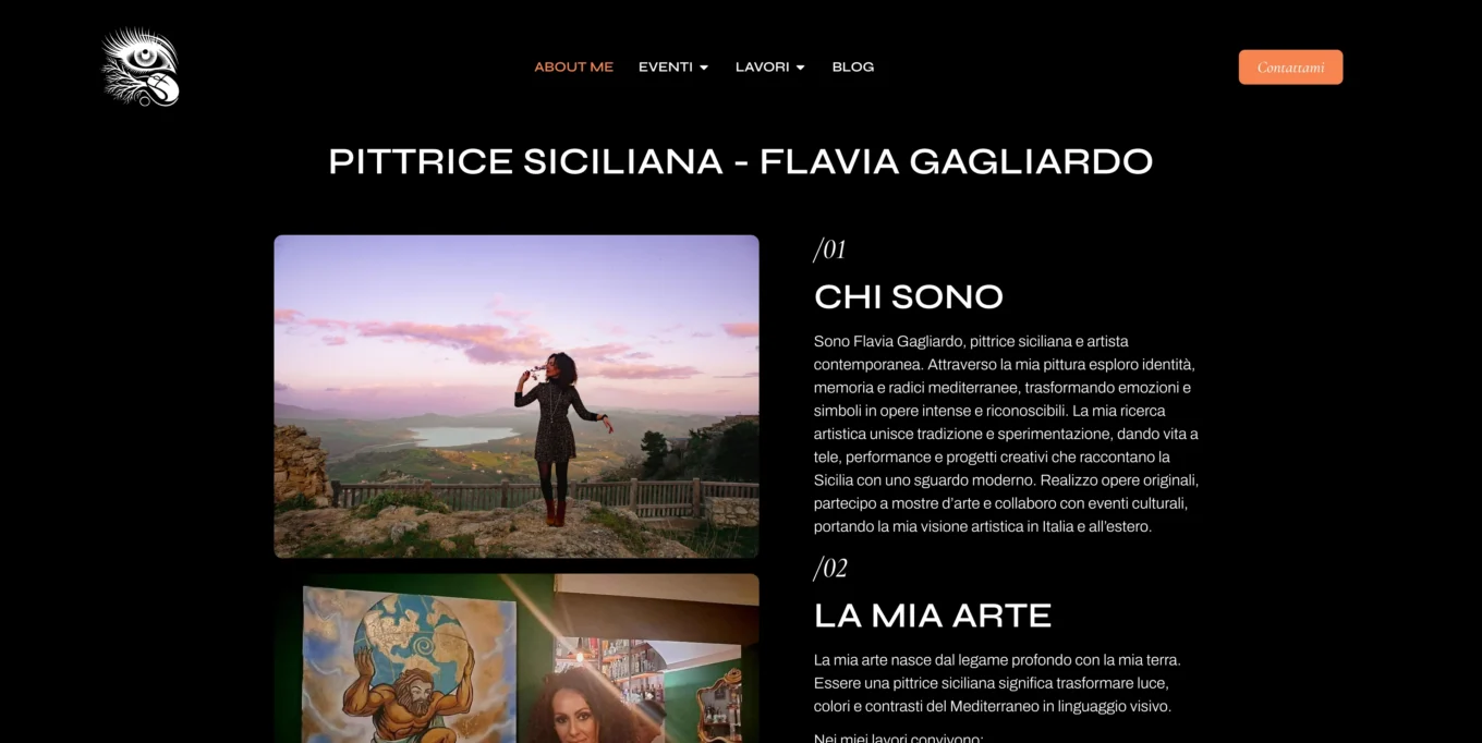 Pittrice Siciliana Flavia Gagliardo